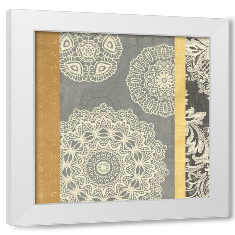Contemporary Lace II White Modern Wood Framed Art Print by Hershey, Moira
