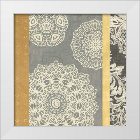 Contemporary Lace II White Modern Wood Framed Art Print by Hershey, Moira