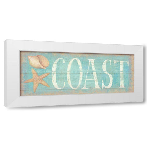 Pastel Coast White Modern Wood Framed Art Print by Brissonnet, Daphne