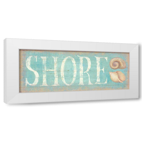 Pastel Shore White Modern Wood Framed Art Print by Brissonnet, Daphne