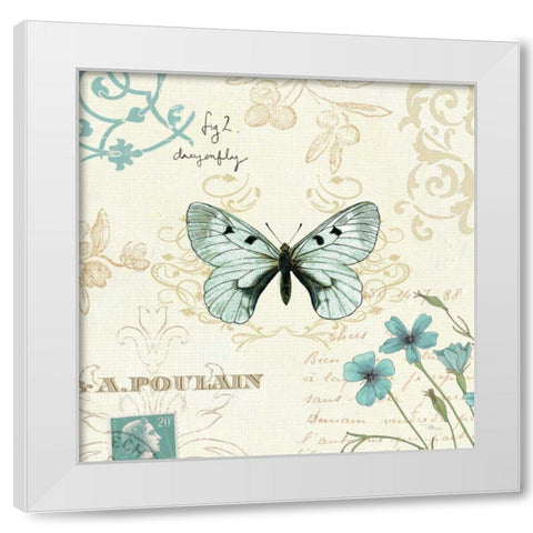 Natural Elegance I White Modern Wood Framed Art Print by Pela Studio