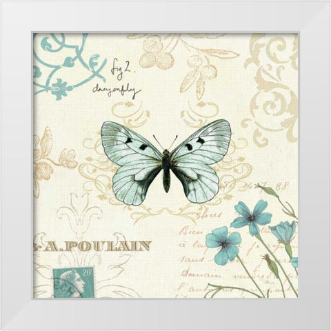 Natural Elegance I White Modern Wood Framed Art Print by Pela Studio