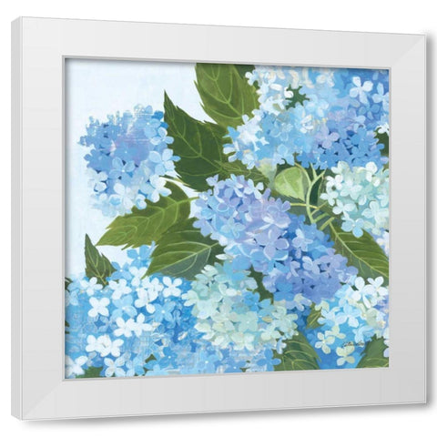 Decorative Hydrangea I White Modern Wood Framed Art Print by Lovell, Kathrine