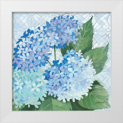 Decorative Hydrangea II White Modern Wood Framed Art Print by Lovell, Kathrine