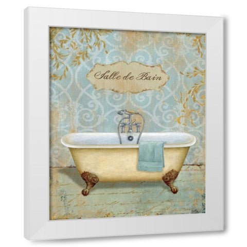 Salle de Bain I White Modern Wood Framed Art Print by Brissonnet, Daphne