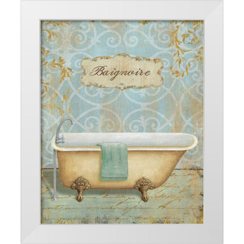 Salle de Bain II White Modern Wood Framed Art Print by Brissonnet, Daphne