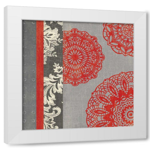 Contemporary Lace I White Modern Wood Framed Art Print by Hershey, Moira