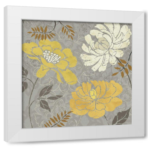 Morning Tones Gold I White Modern Wood Framed Art Print by Brissonnet, Daphne