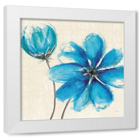 Azure IV White Modern Wood Framed Art Print by Charron, Veronique
