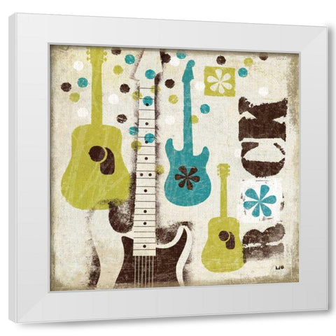 60s Revival I White Modern Wood Framed Art Print by Mullan, Michael