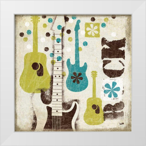 60s Revival I White Modern Wood Framed Art Print by Mullan, Michael