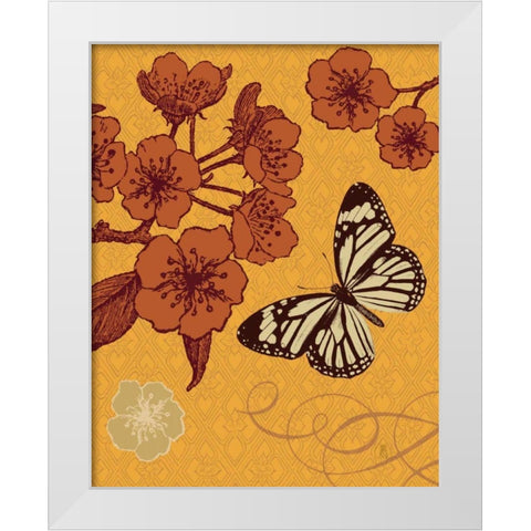 Orchard Bloom White Modern Wood Framed Art Print by Studio Mousseau
