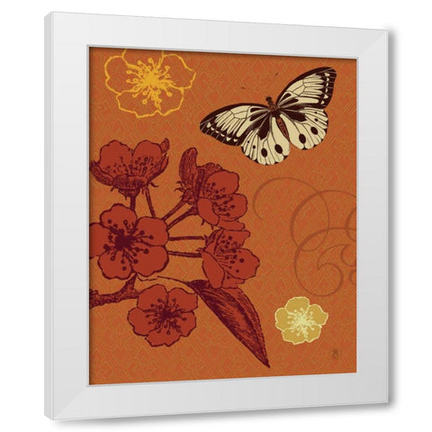 Orchard Seeker White Modern Wood Framed Art Print by Studio Mousseau