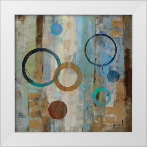 Bubble Graffiti II White Modern Wood Framed Art Print by Vassileva, Silvia