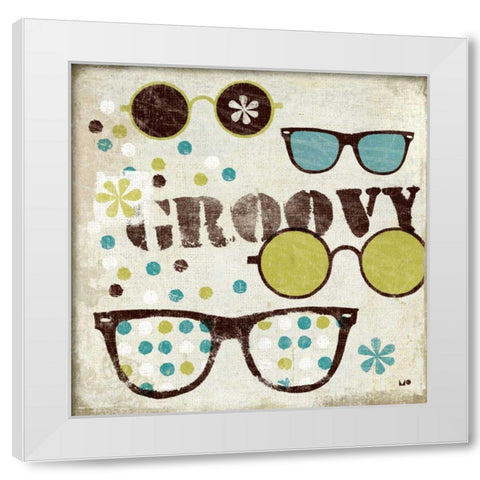 60s Revival III White Modern Wood Framed Art Print by Mullan, Michael