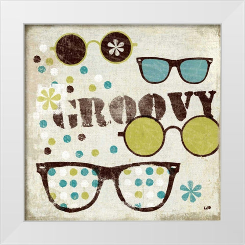 60s Revival III White Modern Wood Framed Art Print by Mullan, Michael