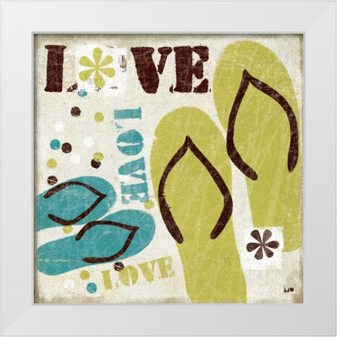 60s Revival IV White Modern Wood Framed Art Print by Mullan, Michael