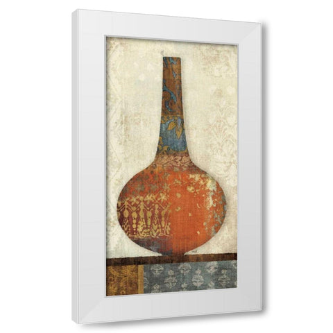 Indian Vessels I White Modern Wood Framed Art Print by Hershey, Moira