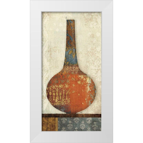 Indian Vessels I White Modern Wood Framed Art Print by Hershey, Moira
