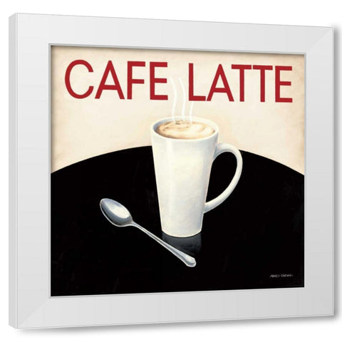 Cafe Moderne I White Modern Wood Framed Art Print by Fabiano, Marco