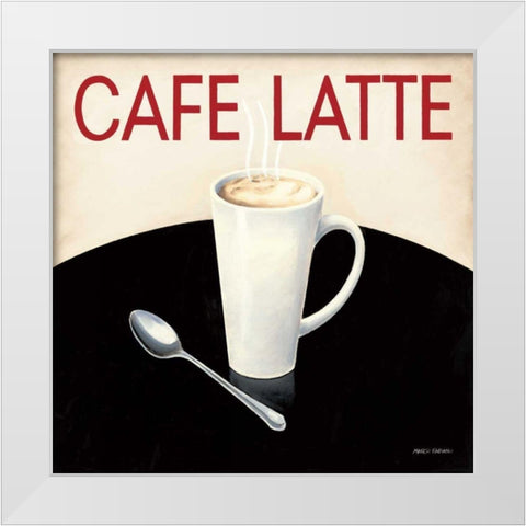 Cafe Moderne I White Modern Wood Framed Art Print by Fabiano, Marco