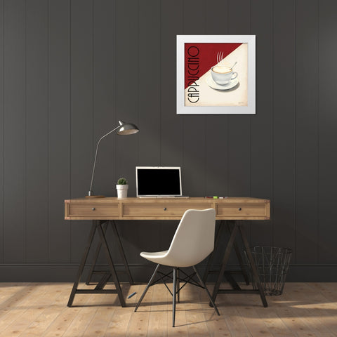 Cafe Moderne II White Modern Wood Framed Art Print by Fabiano, Marco