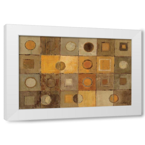 Sunlit Patio White Modern Wood Framed Art Print by Vassileva, Silvia