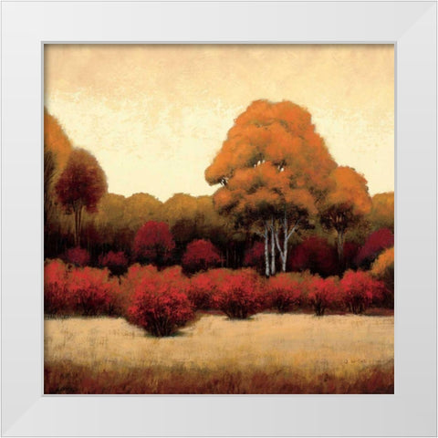 Autumn Forest I White Modern Wood Framed Art Print by Wiens, James