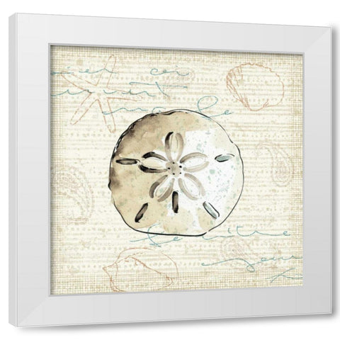 Ocean Prints IV White Modern Wood Framed Art Print by Pela Studio