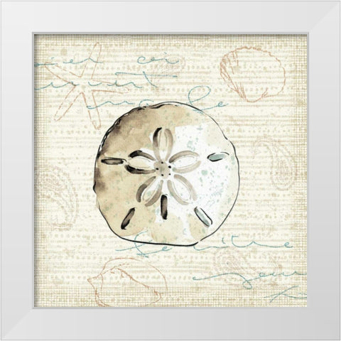 Ocean Prints IV White Modern Wood Framed Art Print by Pela Studio