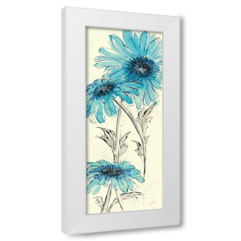 Daisy Dreams II White Modern Wood Framed Art Print by Paschke, Chris