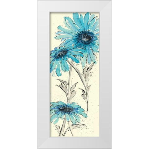 Daisy Dreams II White Modern Wood Framed Art Print by Paschke, Chris