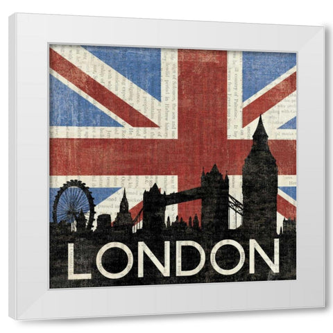 London White Modern Wood Framed Art Print by Hershey, Moira