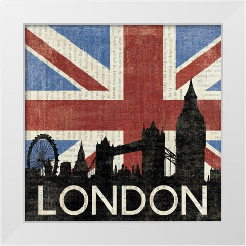 London White Modern Wood Framed Art Print by Hershey, Moira