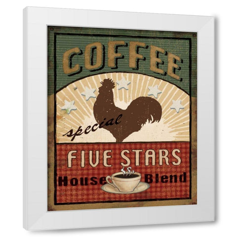 Coffee Blend III White Modern Wood Framed Art Print by Brissonnet, Daphne