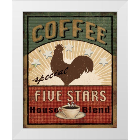 Coffee Blend III White Modern Wood Framed Art Print by Brissonnet, Daphne