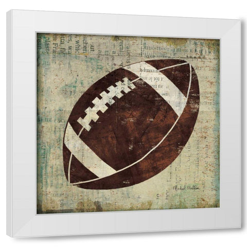Ball IV White Modern Wood Framed Art Print by Mullan, Michael