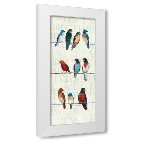 The Usual Suspects Panel I White Modern Wood Framed Art Print by Tillmon, Avery