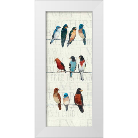 The Usual Suspects Panel I White Modern Wood Framed Art Print by Tillmon, Avery