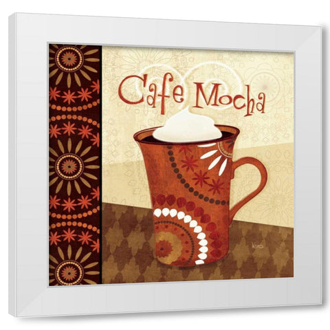 Cup of Joe III White Modern Wood Framed Art Print by Charron, Veronique