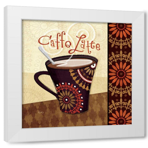 Cup of Joe IV White Modern Wood Framed Art Print by Charron, Veronique