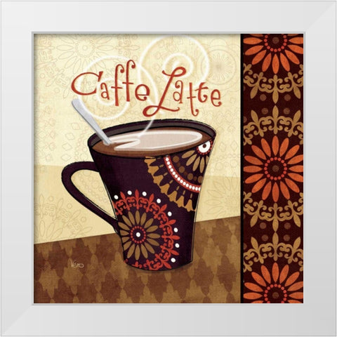 Cup of Joe IV White Modern Wood Framed Art Print by Charron, Veronique