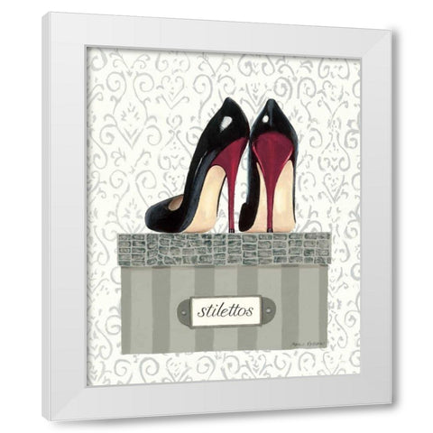 Tres Chic IV White Modern Wood Framed Art Print by Fabiano, Marco