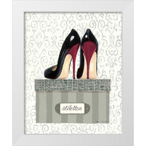 Tres Chic IV White Modern Wood Framed Art Print by Fabiano, Marco