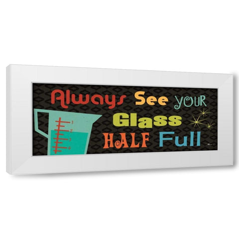 Kitchen It VI White Modern Wood Framed Art Print by Pela Studio