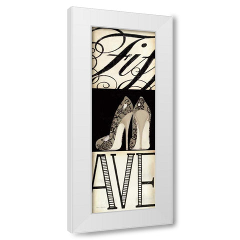 Fifth and Madison III White Modern Wood Framed Art Print by Fabiano, Marco