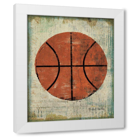 Ball II White Modern Wood Framed Art Print by Mullan, Michael