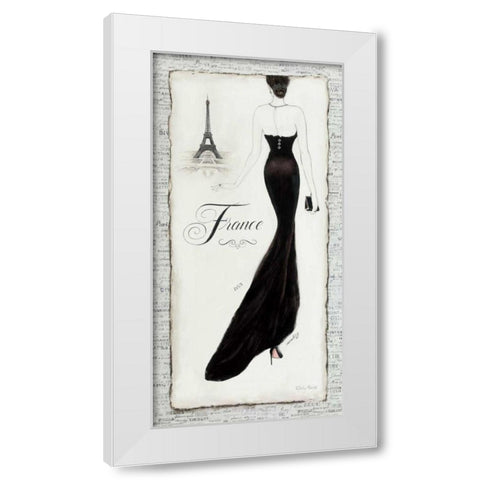 Elegance I White Modern Wood Framed Art Print by Adams, Emily