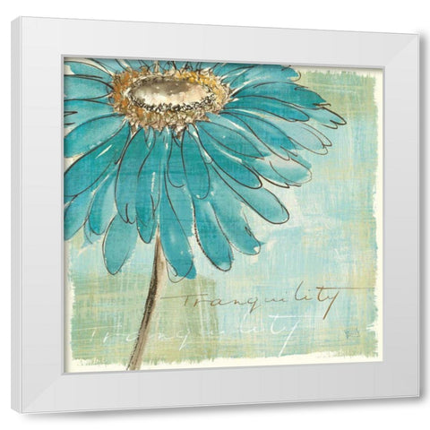 Spa Daisies III White Modern Wood Framed Art Print by Paschke, Chris