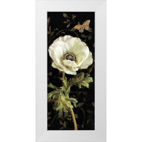 Jardin Paris Florals I White Modern Wood Framed Art Print by Nai, Danhui